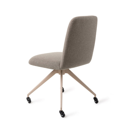 Jesper Home Taiwa Foggy Fusion Eetkamerstoel - Glide Beige - KwaliteitWonen.nl