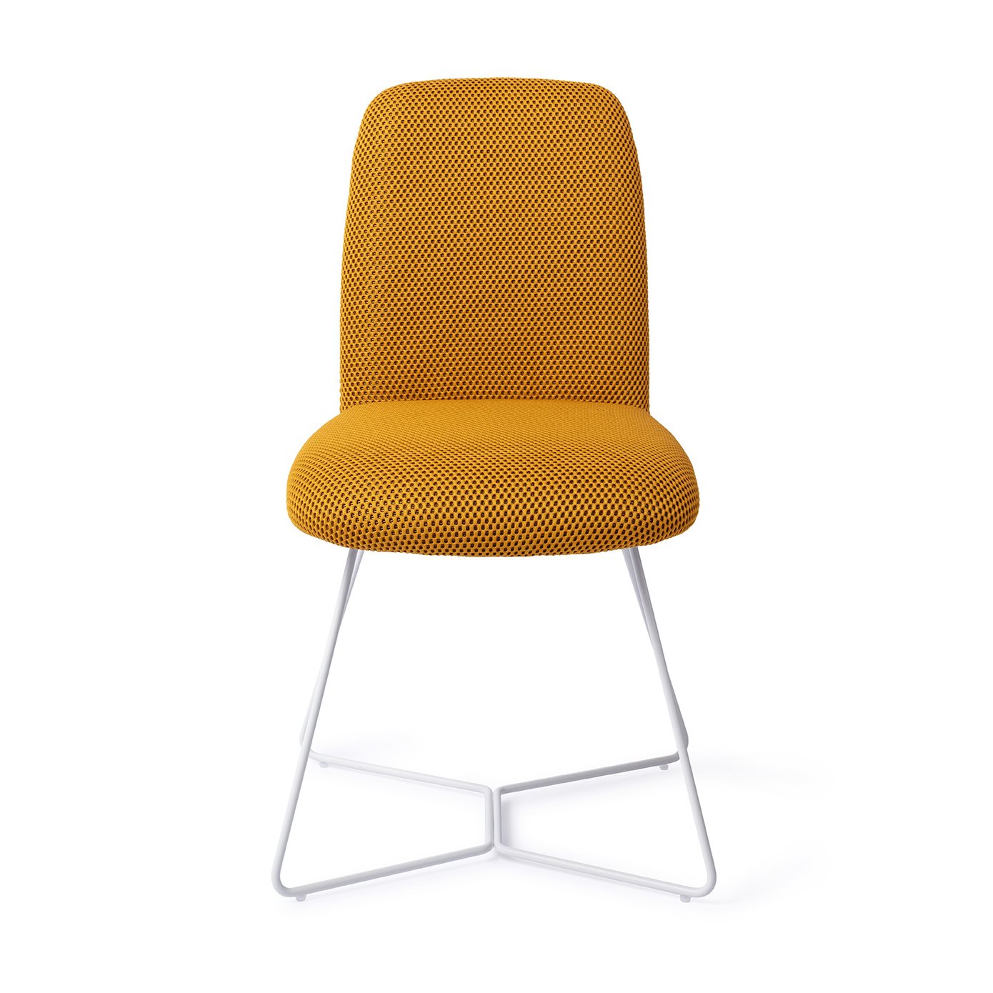 Jesper Home Taiwa Groovy Garam Eetkamerstoel - Beehive White - KwaliteitWonen.nl