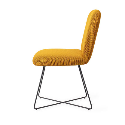 Jesper Home Taiwa Groovy Garam Eetkamerstoel - Cross Black - KwaliteitWonen.nl