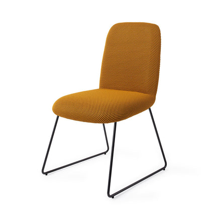 Jesper Home Taiwa Groovy Garam Eetkamerstoel - Slide Black - KwaliteitWonen.nl