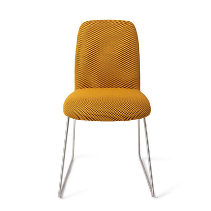 Jesper Home Taiwa Groovy Garam Eetkamerstoel - Slide Steel - KwaliteitWonen.nl