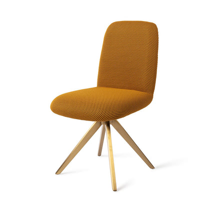 Jesper Home Taiwa Groovy Garam Eetkamerstoel - Turn Gold - KwaliteitWonen.nl