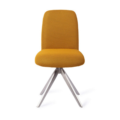 Jesper Home Taiwa Groovy Garam Eetkamerstoel - Turn Steel - KwaliteitWonen.nl