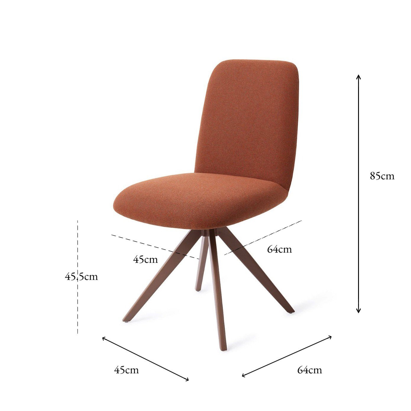 Jesper Home Taiwa Hearth Harmony Eetkamerstoel - Turn Brown - KwaliteitWonen.nl