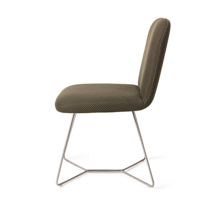 Jesper Home Taiwa Jungle Jewel Eetkamerstoel - Beehive Steel - KwaliteitWonen.nl