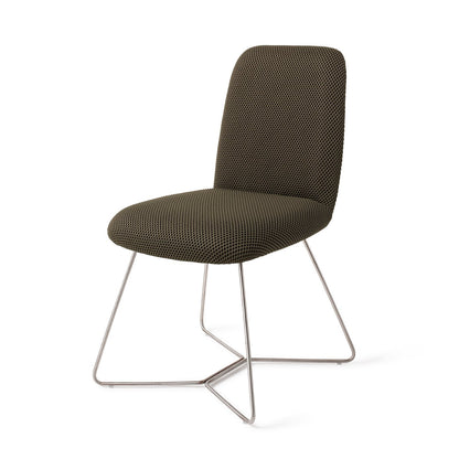 Jesper Home Taiwa Jungle Jewel Eetkamerstoel - Beehive Steel - KwaliteitWonen.nl