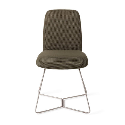 Jesper Home Taiwa Jungle Jewel Eetkamerstoel - Beehive Steel - KwaliteitWonen.nl