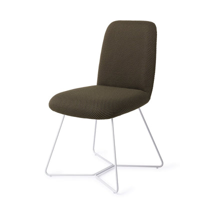 Jesper Home Taiwa Jungle Jewel Eetkamerstoel - Beehive White - KwaliteitWonen.nl