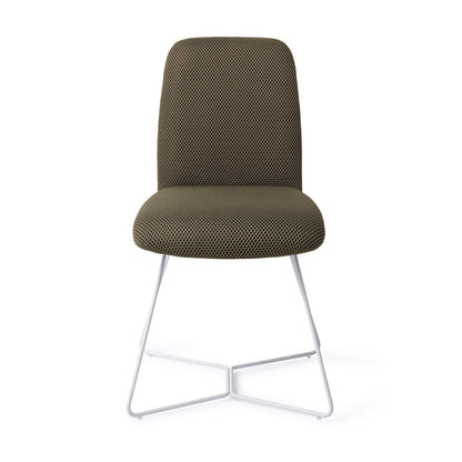 Jesper Home Taiwa Jungle Jewel Eetkamerstoel - Beehive White - KwaliteitWonen.nl