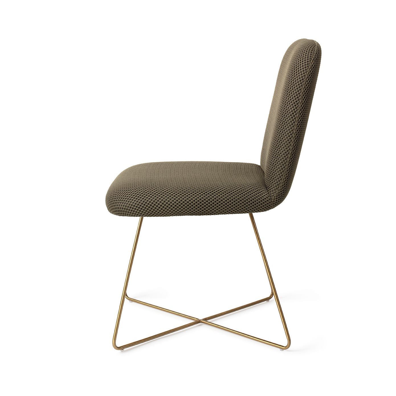 Jesper Home Taiwa Jungle Jewel Eetkamerstoel - Cross Gold - KwaliteitWonen.nl