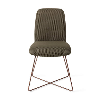 Jesper Home Taiwa Jungle Jewel Eetkamerstoel - Cross Rose - KwaliteitWonen.nl