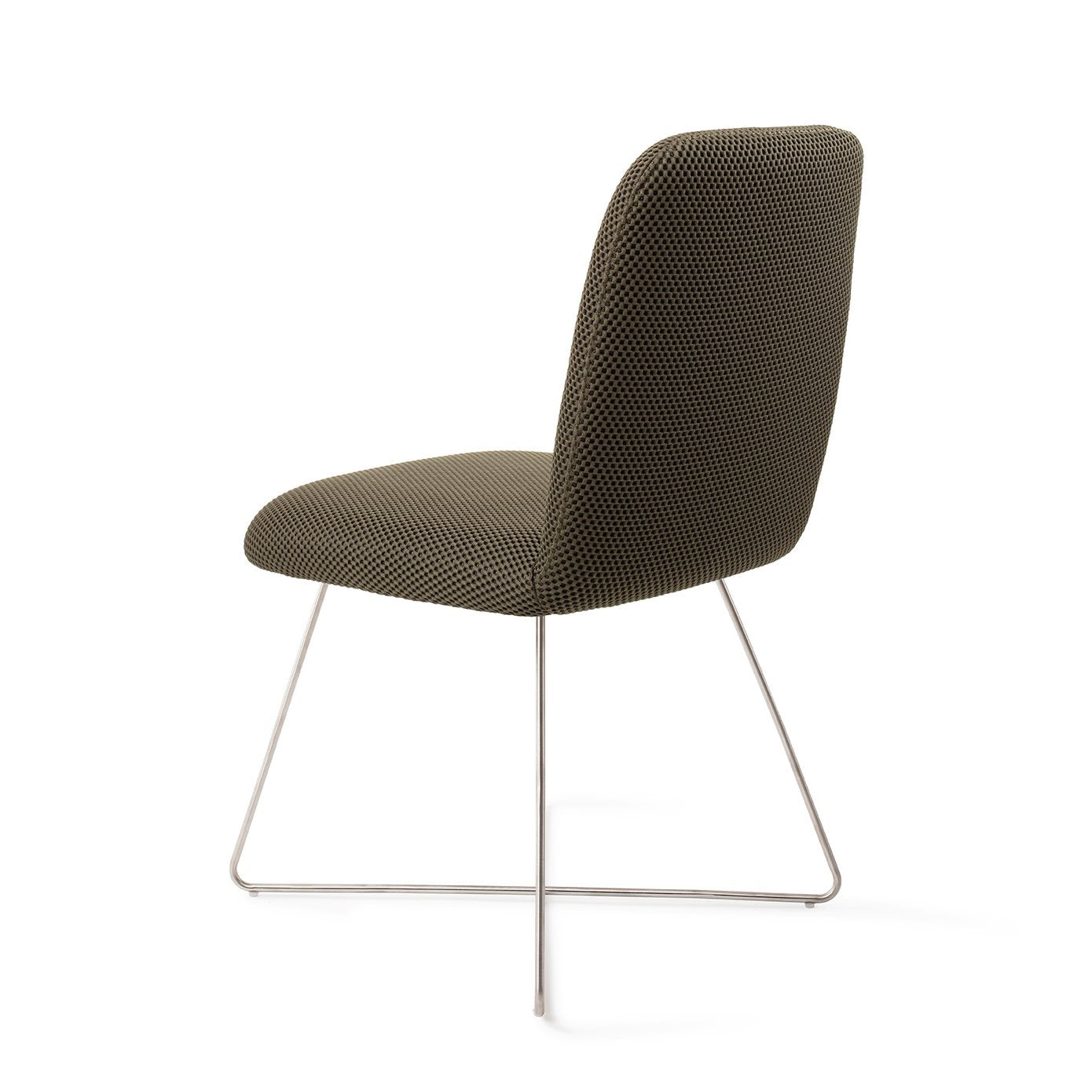 Jesper Home Taiwa Jungle Jewel Eetkamerstoel - Cross Steel - KwaliteitWonen.nl