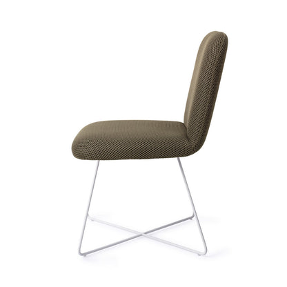 Jesper Home Taiwa Jungle Jewel Eetkamerstoel - Cross White - KwaliteitWonen.nl