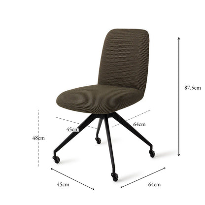 Jesper Home Taiwa Jungle Jewel Eetkamerstoel - Glide Black - KwaliteitWonen.nl