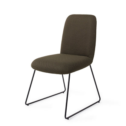 Jesper Home Taiwa Jungle Jewel Eetkamerstoel - Slide Black - KwaliteitWonen.nl