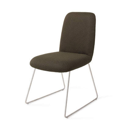 Jesper Home Taiwa Jungle Jewel Eetkamerstoel - Slide Steel - KwaliteitWonen.nl
