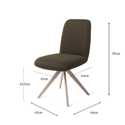 Jesper Home Taiwa Jungle Jewel Eetkamerstoel - Turn Beige - KwaliteitWonen.nl
