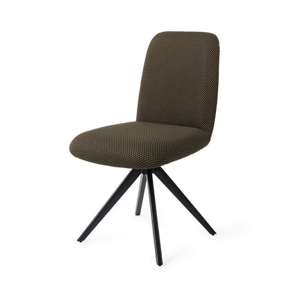Jesper Home Taiwa Jungle Jewel Eetkamerstoel - Turn Black - KwaliteitWonen.nl