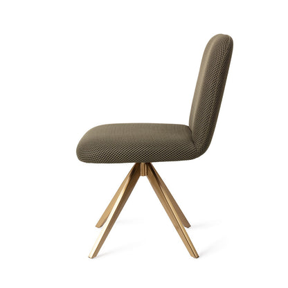 Jesper Home Taiwa Jungle Jewel Eetkamerstoel - Turn Gold - KwaliteitWonen.nl