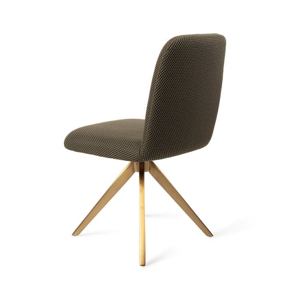 Jesper Home Taiwa Jungle Jewel Eetkamerstoel - Turn Gold - KwaliteitWonen.nl