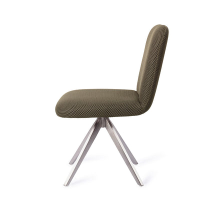 Jesper Home Taiwa Jungle Jewel Eetkamerstoel - Turn Steel - KwaliteitWonen.nl