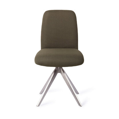Jesper Home Taiwa Jungle Jewel Eetkamerstoel - Turn Steel - KwaliteitWonen.nl