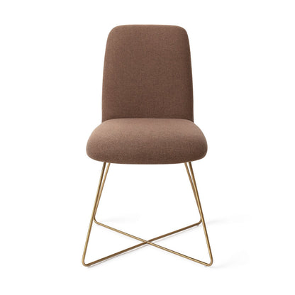 Jesper Home Taiwa Rustic Rye Eetkamerstoel - Cross Gold - KwaliteitWonen.nl