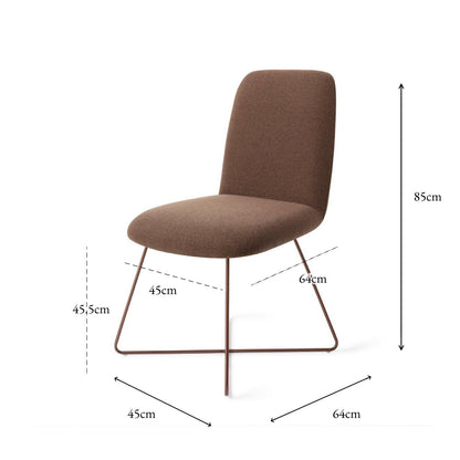 Jesper Home Taiwa Rustic Rye Eetkamerstoel - Cross Rose - KwaliteitWonen.nl