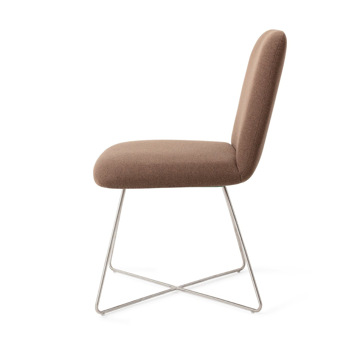 Jesper Home Taiwa Rustic Rye Eetkamerstoel - Cross Steel - KwaliteitWonen.nl