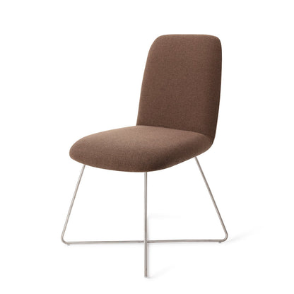 Jesper Home Taiwa Rustic Rye Eetkamerstoel - Cross Steel - KwaliteitWonen.nl
