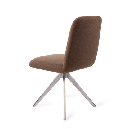 Jesper Home Taiwa Rustic Rye Eetkamerstoel - Turn Steel - KwaliteitWonen.nl