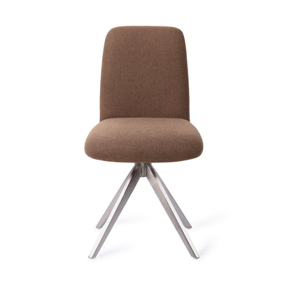 Jesper Home Taiwa Rustic Rye Eetkamerstoel - Turn Steel - KwaliteitWonen.nl