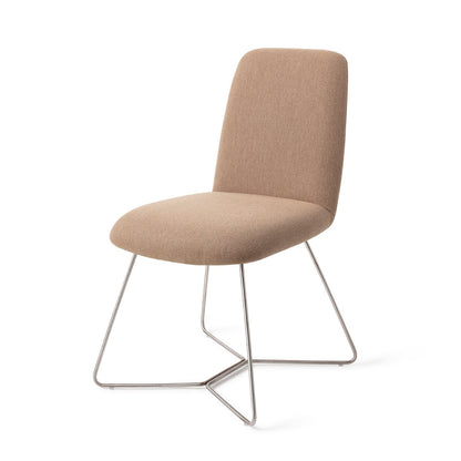 Jesper Home Taiwa Whisper Wheat Eetkamerstoel - Beehive Steel - KwaliteitWonen.nl
