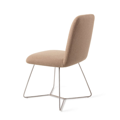 Jesper Home Taiwa Whisper Wheat Eetkamerstoel - Beehive Steel - KwaliteitWonen.nl