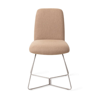 Jesper Home Taiwa Whisper Wheat Eetkamerstoel - Beehive Steel - KwaliteitWonen.nl