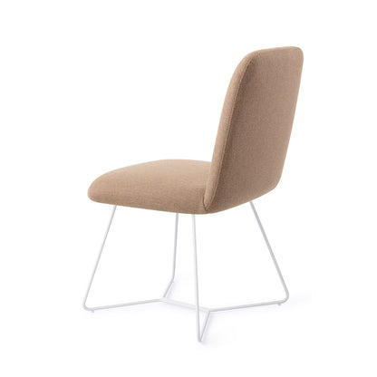 Jesper Home Taiwa Whisper Wheat Eetkamerstoel - Beehive White - KwaliteitWonen.nl