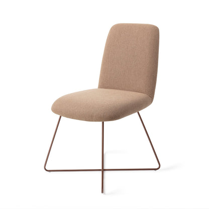 Jesper Home Taiwa Whisper Wheat Eetkamerstoel - Cross Rose - KwaliteitWonen.nl