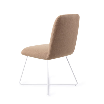 Jesper Home Taiwa Whisper Wheat Eetkamerstoel - Cross White - KwaliteitWonen.nl
