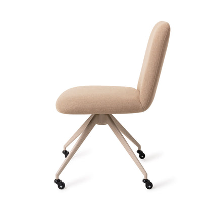 Jesper Home Taiwa Whisper Wheat Eetkamerstoel - Glide Beige - KwaliteitWonen.nl
