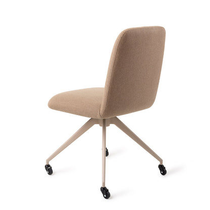 Jesper Home Taiwa Whisper Wheat Eetkamerstoel - Glide Beige - KwaliteitWonen.nl