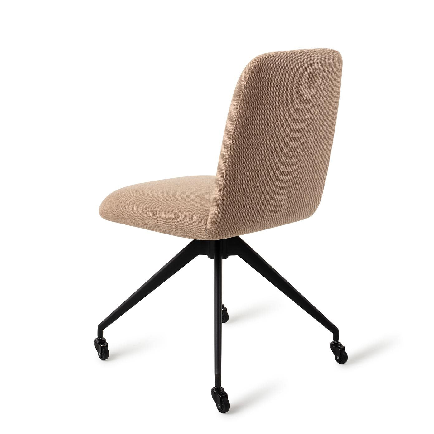 Jesper Home Taiwa Whisper Wheat Eetkamerstoel - Glide Black - KwaliteitWonen.nl