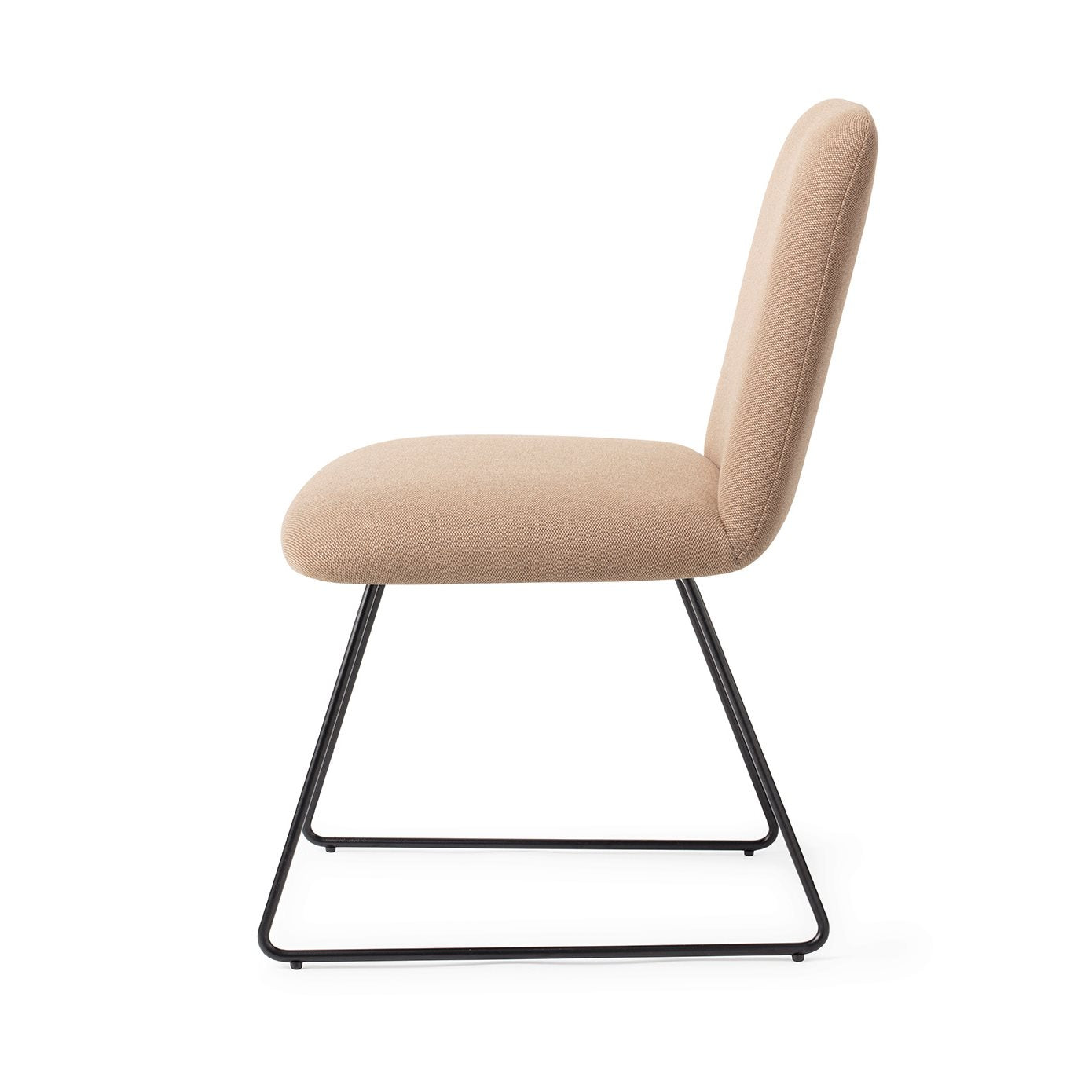 Jesper Home Taiwa Whisper Wheat Eetkamerstoel - Slide Black - KwaliteitWonen.nl