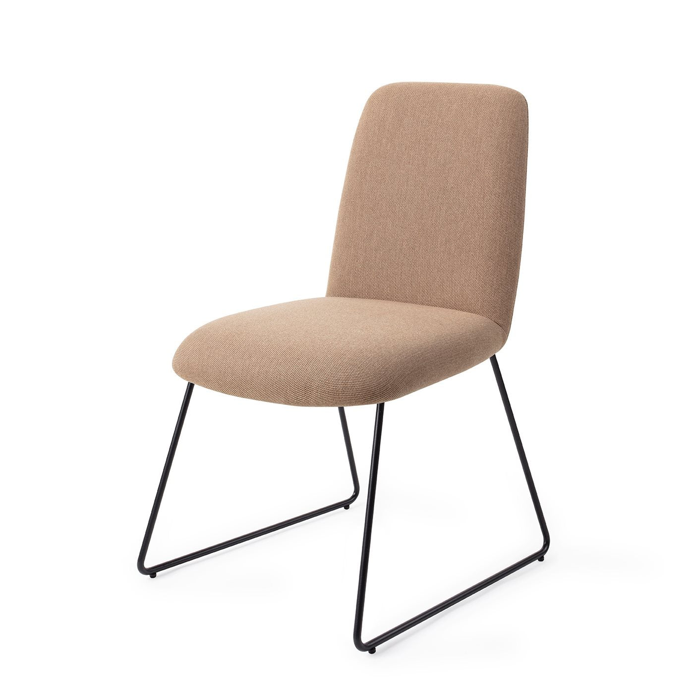 Jesper Home Taiwa Whisper Wheat Eetkamerstoel - Slide Black - KwaliteitWonen.nl