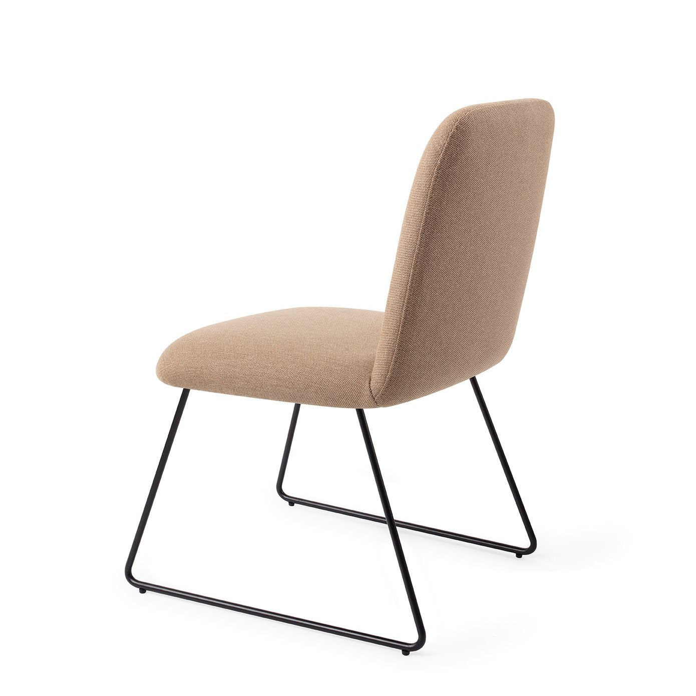 Jesper Home Taiwa Whisper Wheat Eetkamerstoel - Slide Black - KwaliteitWonen.nl