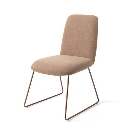 Jesper Home Taiwa Whisper Wheat Eetkamerstoel - Slide Rose - KwaliteitWonen.nl