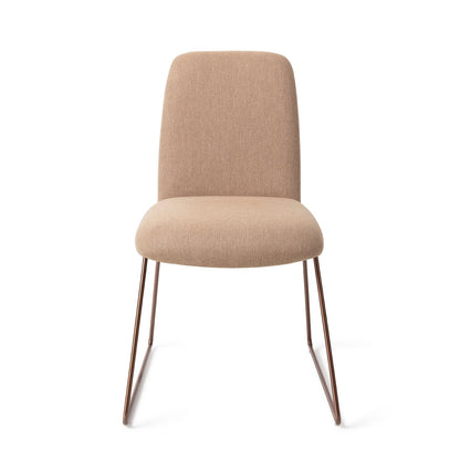 Jesper Home Taiwa Whisper Wheat Eetkamerstoel - Slide Rose - KwaliteitWonen.nl