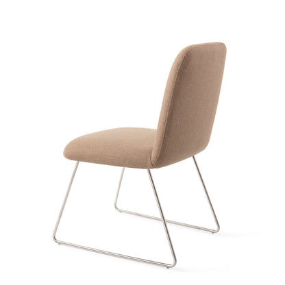 Jesper Home Taiwa Whisper Wheat Eetkamerstoel - Slide Steel - KwaliteitWonen.nl
