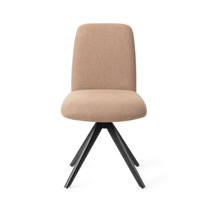 Jesper Home Taiwa Whisper Wheat Eetkamerstoel - Turn Black - KwaliteitWonen.nl