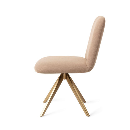 Jesper Home Taiwa Whisper Wheat Eetkamerstoel - Turn Gold - KwaliteitWonen.nl