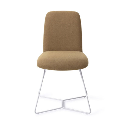 Jesper Home Taiwa Willow Eetkamerstoel - Beehive White - KwaliteitWonen.nl